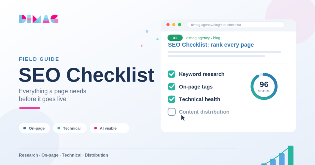 seo checklist by dimag agency