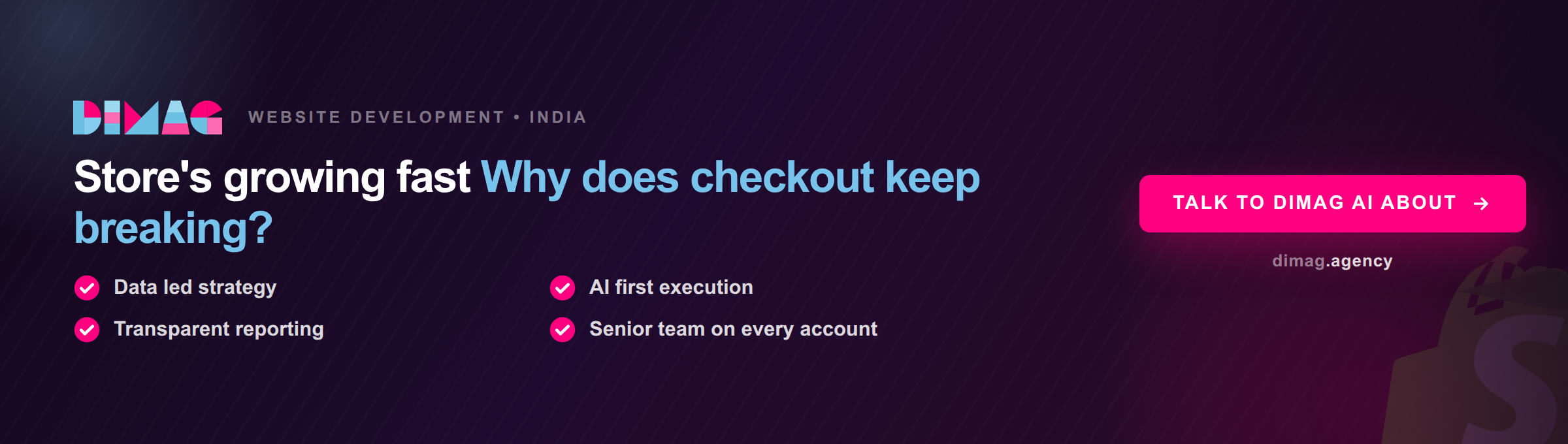 Comparison chart showing stock Shopify plan limits against Shopify Plus capabilities across checkout customization, order volume handling and multi store management