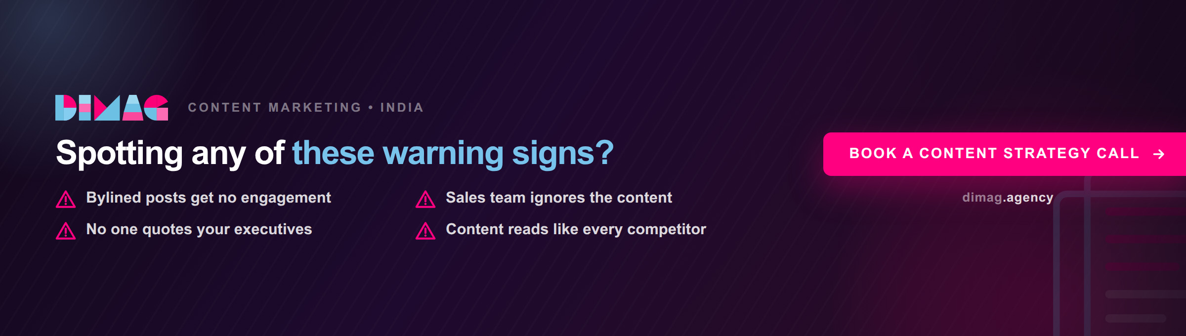 Two dashboard mockups side by side, one tracking organic traffic and conversion rate, the other tracking share of voice, inbound requests and speaking invitations.
