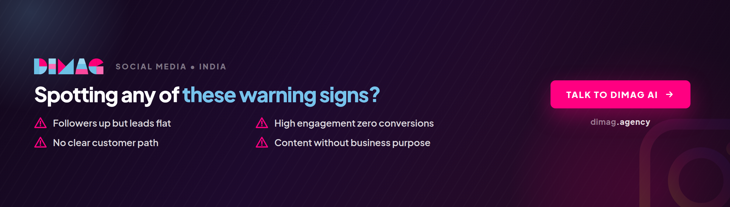 Marketing analytics dashboard displaying Instagram customer acquisition metrics with conversion tracking and funnel progression data points
